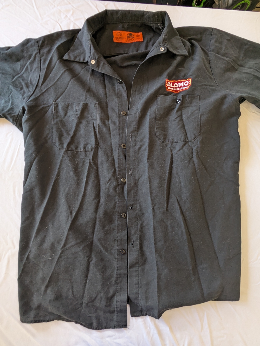 Alamo Draft House Black Short-Sleeve Work Shirt - Men's Casual Button-Up